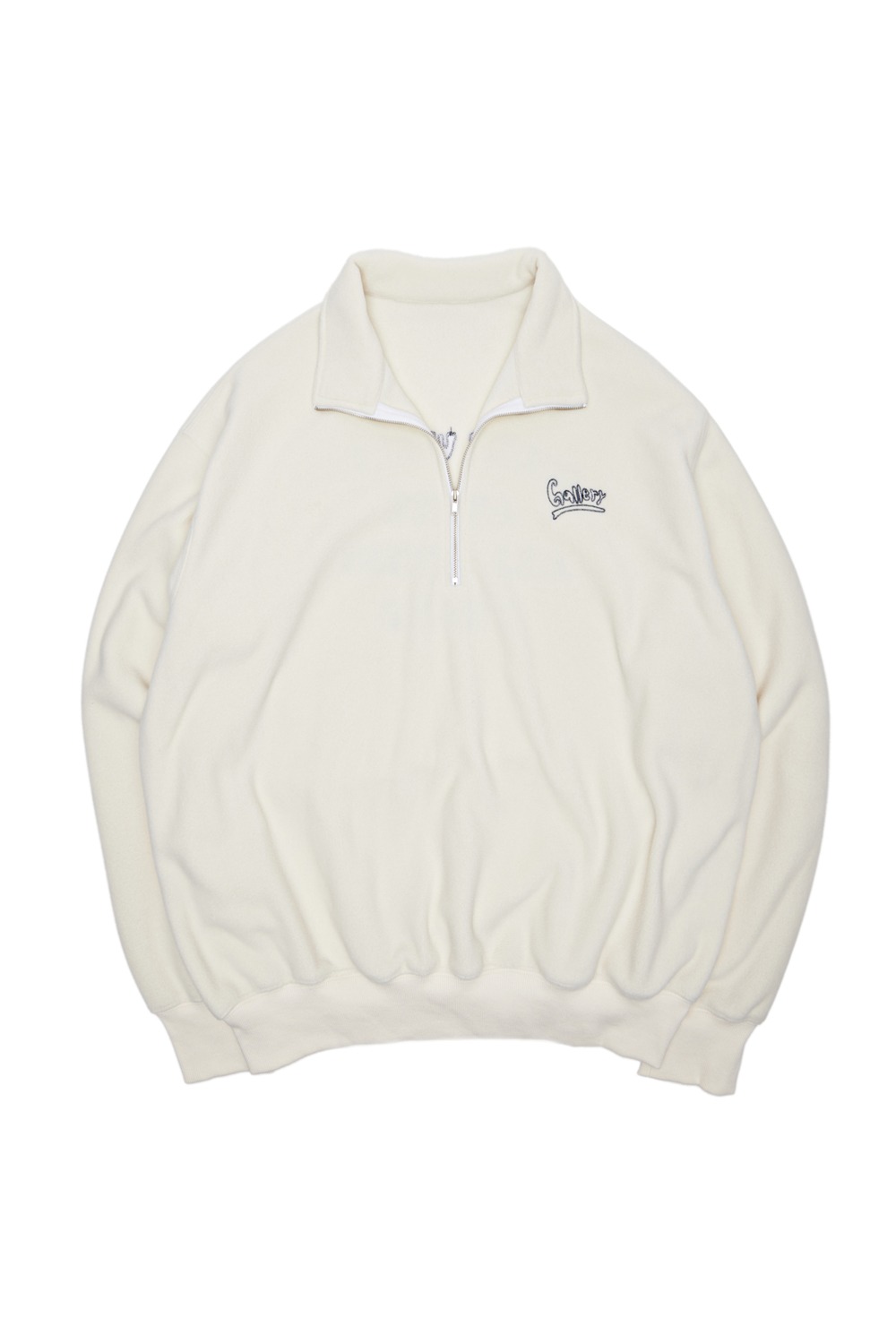 Gallery Fleece Half-Zip Sweat Shirt - Ivory
